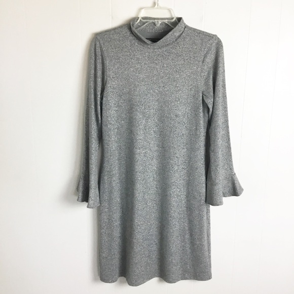 White House Black Market Holiday Dress New Size S Metallic 3/4 - Picture 3 of 8